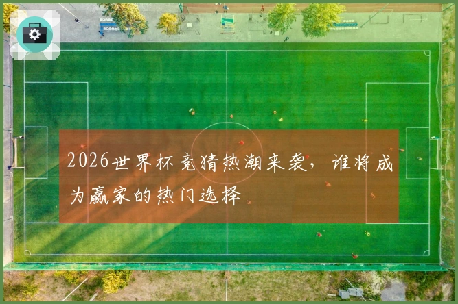 2026世界杯竞猜热潮来袭，谁将成为赢家的热门选择